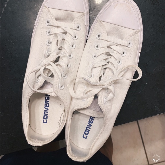 all white low top converse!!! - Picture 3 of 4